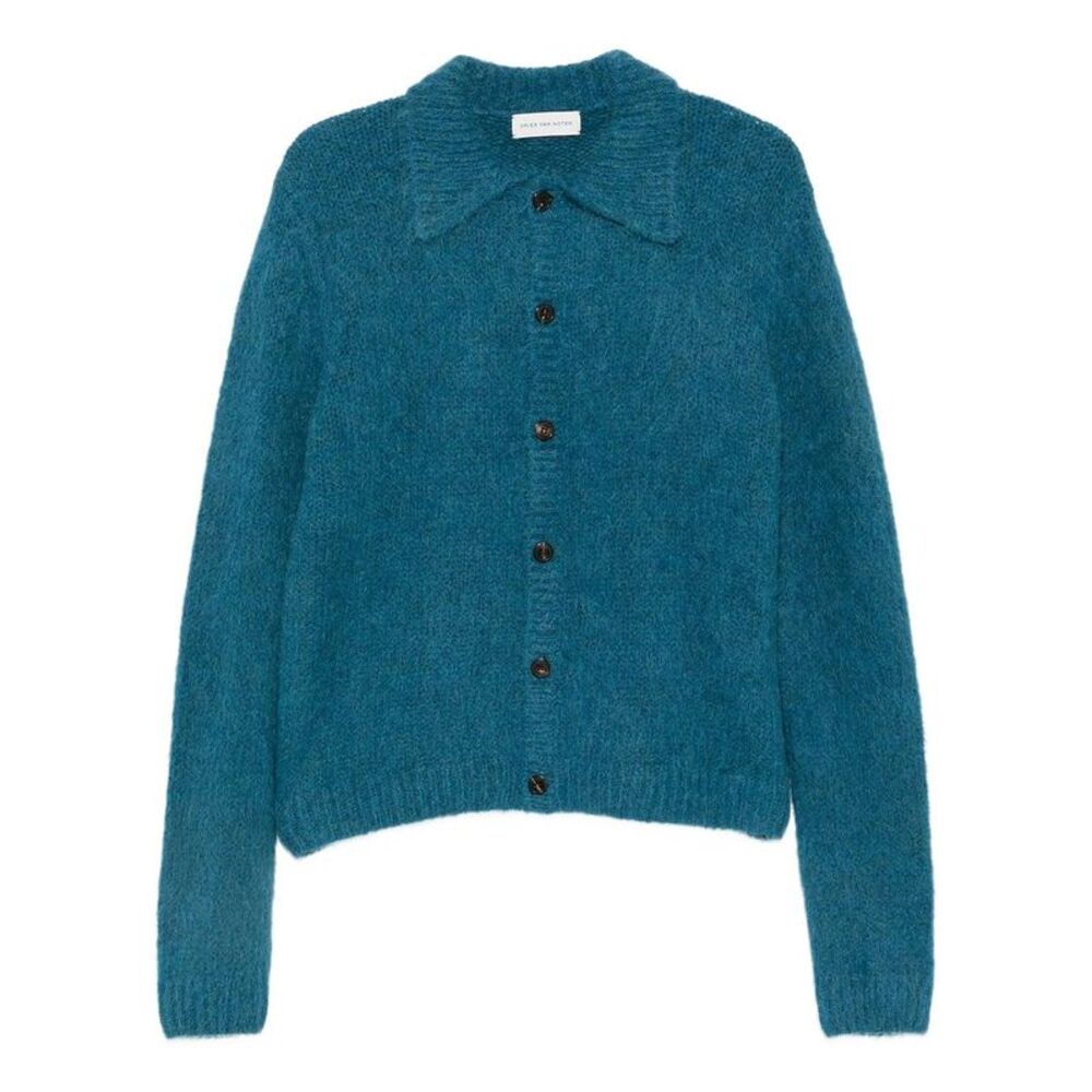 Dries Van Noten Men Cardigan Mora In Misto Lana